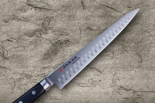 Fujiwara Kanefusa Molybdenum Stainless Dimples Japanese Chef's Slicer(Sujihiki) 270mm