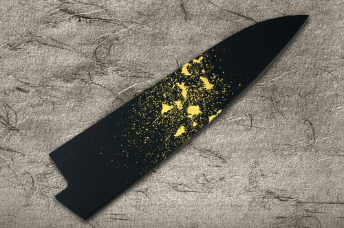 Saya Sheath with Genuine 24K Gold Star Stream Chef Knife(Gyuto) 210mm