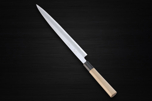 Yukifuji Chu-kasumi Gyokuhaku-ko (White Steel) Japanese Chef's Fuguhiki(Sashimi) 240mm