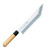 Tojiro Japanese-Style Shirogami White Steel Chef's Unagi-Saki 240mm