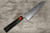 Shigeki Tanaka Aogami No.2 Damascus EB Japanese Chef's Kengata Gyuto Knife 180mm with Ebony Handle