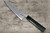 Shigeki Tanaka Aogami No.2 Damascus EB Japanese Chef's Kengata Gyuto Knife 180mm with Ebony Handle