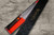 Shigeki Tanaka Aogami No.2 Damascus EB Japanese Chef's Kengata Gyuto Knife 180mm with Ebony Handle