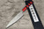Takeshi Saji VG10 Black Damascus CS Japanese Chef's Gyuto Knife 180mm with Red-Red Urushi Lacquered Handle(X-Obi)
