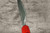 Takeshi Saji VG10 Black Damascus CS Japanese Chef's Gyuto Knife 180mm with Red-Red Urushi Lacquered Handle(X-Obi)
