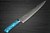 Takeshi Saji R2 Diamond Finish Damascus TCA Japanese Chef's Slicer(Sujihiki) 270mm with Blue Turquoise Handle
