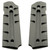 Thetis flat bottom gunmetal 1911 grips