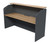 Taskfurn STRATA Reception Desk - Wild Oak/Ironstone