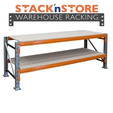2 Tier Stack'nStore Rack Workbench - Lismore Office Warehouse