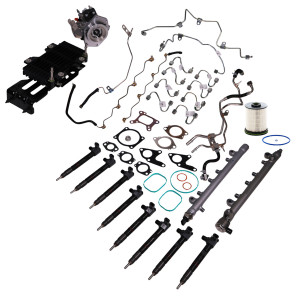 Complete Fuel System Repair Kit With Injection Pump and Injectors For 2017 2018 2019 Chevy Silverado & GMC Sierra 6.6L Duramax L5P CTK-100001-APR