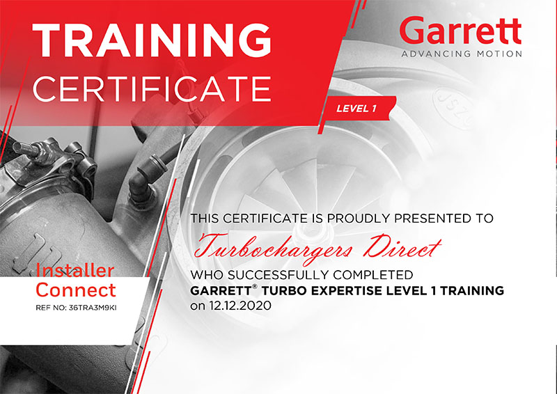 Garrett Turbocharger Training Level 1 - Turbochargers Direct