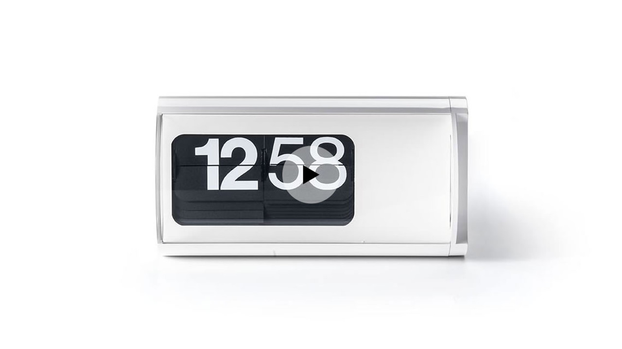 Cifra 3 Palette Clock by Gino Valle for Solari, Udine, 1960s