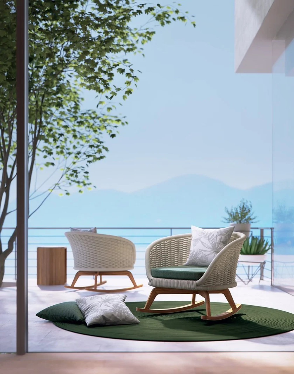 Ludo Rocking Armchair Outdoor Designed by Atmosphera Creative Lab Atmosphera