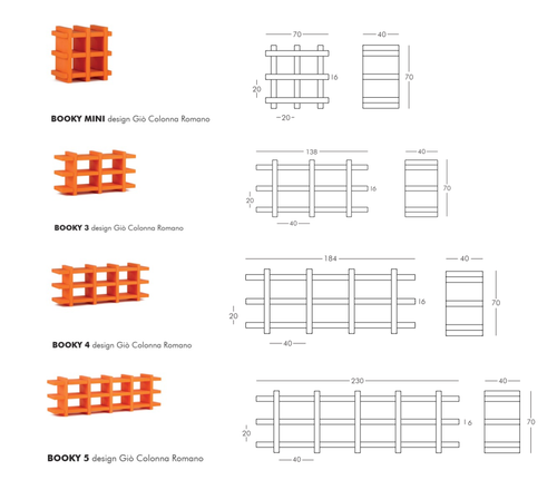 Booky Bookcase | Indoor Outdoor | Designed by Giò Colonna Romano | Slide