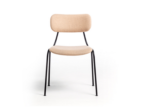 Kiyumi Fabric Stackable Dining Chair | Designed by Tomoya Tabuchi | Set of 2 | Arrmet