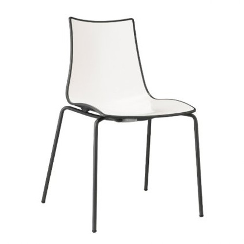 Zebra Bicolour 2272 Stackable Chair | Indoor & Outdoor | Designed by Luisa Battaglia | Set of 2 | Scab Design