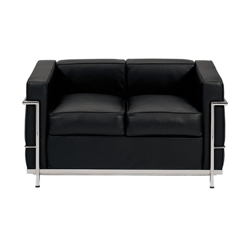 LC2 2 Seater Sofa | Le Corbusier | Replica 100% Made in Italy | Stile