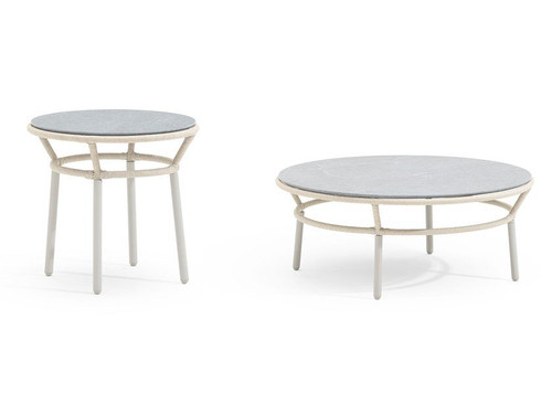 Emma Cross Round Coffee Table | Designed by Monica Armani | Varaschin