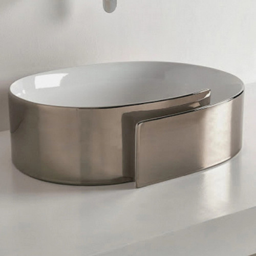 Roll 56 Countertop Basin | Designed by Nendo | Ceramica Flaminia
