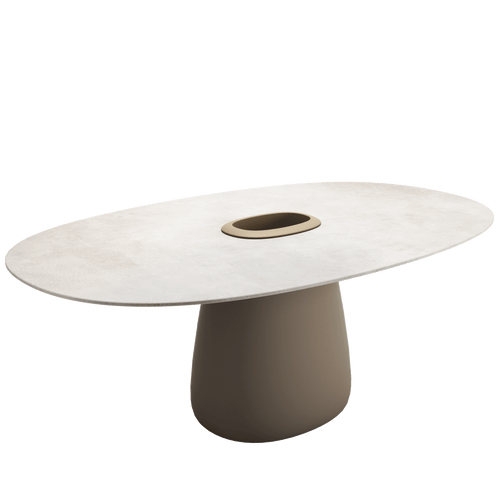 Cobble Table Stonew Ivory Bucket | Outdoor | Designed by Elisa Giovannoni | Qeeboo
