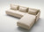 Dennis 2 Seater Sofa with right or left facing rotating unit and Chaise Loungue | Milano Bedding