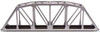 ATL889  HO KIT Code 100 18"" Through Truss Bridge, Silver