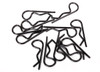 Body clips, black (12) (standard size)