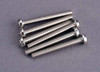 Screws, 3x25mm roundhead machine (6)