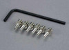 Screws, 3x10mm cap-head machine (hex drive) (6)/ lock washers (6)/ hex wrench