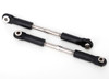 Turnbuckles, camber link, 49mm (82mm center to center) (assembled with rod ends and hollow balls) (1 left, 1 right)