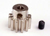 Gear, 12-T pinion (32-p) (mach. steel)/ set screw