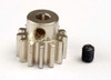 Gear, 13-T pinion (32-p) (mach. steel)/ set screw