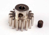 Gear, 15-T pinion (32-p) (mach. steel)/ set screw