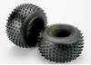 Tires, Pro-Trax spiked 2.2' (soft-compound)(rear) (2)/ foam inserts (2)