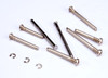Suspension screw pin set, hardened steel (hex drive)