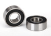 Ball bearings, black rubber sealed (6x13x5mm) (2)