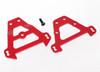 Bulkhead tie bars, front & rear (red-anodized aluminum)