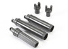 Half shafts, center (internal splined (3)/ external splined (2)) (plastic parts