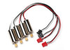 Motor, clockwise (high output, red connector) (2)/ motor, counter-clockwise (high output, black connector) (2)
