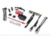 LED light kit, 1/16th Summit (power supply, chrome light bar, roof light harness (4 clear, 2 red), chassis harness (4 clear, 2 red), wire ties, mounts)