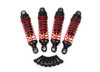 Shocks, GTR hard-anodized, PTFE-coated aluminum bodies with TiN shafts (fully as