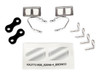 Mirrors, side, chrome (left & right)/ retainers (2)/ body clips (4) (fits #8010 body)