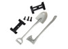 Shovel/ axe/ accessory mount/ mounting hardware