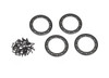 Beadlock rings, black (2.2') (aluminum) (4)/ 2x10 CS (48)