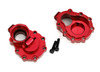 Portal housings, inner (rear), 6061-T6 aluminum (red-anodized) (2)/ 2.5x10 CS (2)