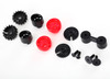 Tail lights (2)/ tail light mounts (4) / exhaust tips (2)/ exhaust tip mount (1)/ 3x10 flat-head screws (2)/ 3x8 BCS (2)