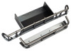 Bumper, rear/ bumper extension (satin black chrome-plated)