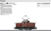 W441-36334  Class EL 10 Electric Switcher - 3-Rail w/Digital -- Norwegian State Railways NSB #10.2505 (Era III-IV, brown)