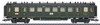 41358 Type Ccu 3rd Class Coach - 3-Rail Ready to Run -- Royal Bavarian State Railroad K.Bay.Sts.B. #1 (Era I 1908, green, black)