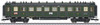 41359 Type Ccu 3rd Class Coach - 3-Rail Ready to Run -- Royal Bavarian State Railroad K.Bay.Sts.B. #2 (Era I 1908, green, black)